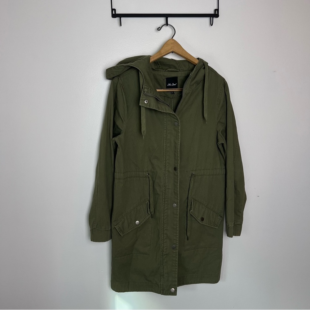 Olive Green‎ Hooded Women's Jacket